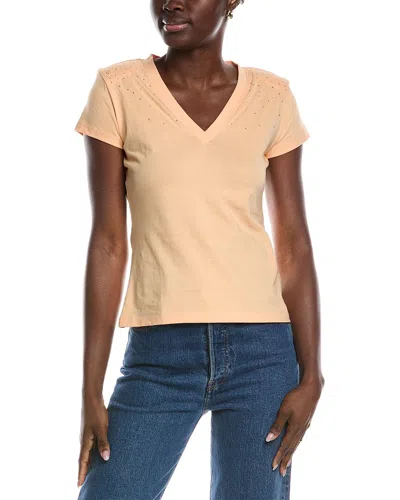 Hugo Boss Rhinestone T-shirt In Orange
