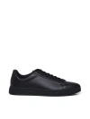 Hugo Boss Kieran Tenn Mens Leather Trainers 50536507 In Black