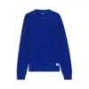 Hugo Boss Rib-knit Sweater In Cotton In Blue