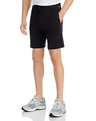 Hugo Boss Ribbed Pajama Shorts In Black