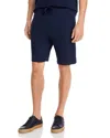 Hugo Boss Rib Regular Fit Sleep Shorts In Dark Blue