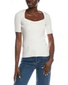 Hugo Boss Boss Orange Short Sleeve Sweater In White