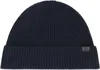 Hugo Boss Boss Knit Cap With Logo In Black