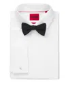 Hugo Boss Ribbed Bow Tie In Black