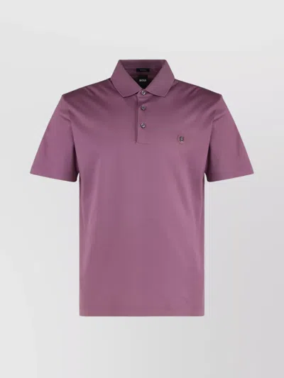 Hugo Boss Ribbed Collar Polo Shirt