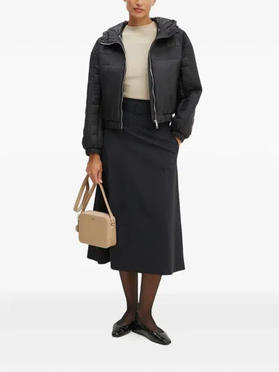 Hugo Boss Ribbed Knitted Vest In Black