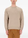 Hugo Boss Ribbed Sweater In Green