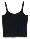 Hugo Boss Ribbed Tank Top In Black