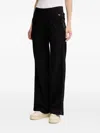 Hugo Boss Ribbed-waistband Track Pants In Black