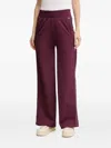 Hugo Boss Ribbed-waistband Track Pants In Burgundy