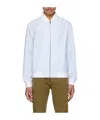 Hugo Boss Right-collar Zipper Casual Jacket In White