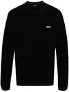 Hugo Boss Perform-x Crew-neck Sweatshirt In Black