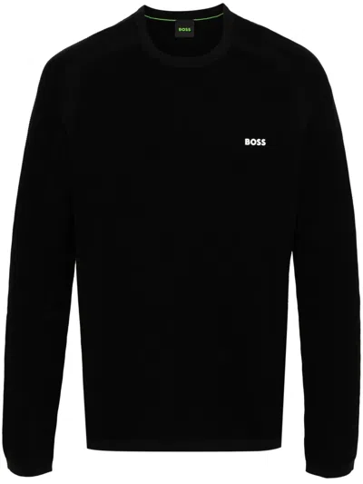 HUGO BOSS RILMO RUBBERISED-LOGO JUMPER