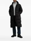 Hugo Boss Riplite Coat Hd Long-sleeve Coat In Black