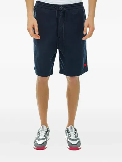 Hugo Boss Bermudas Aus Ripstop In Blue