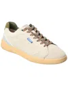 Hugo Boss Riven Leather Sneaker In Neutral