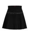 Hugo Boss Regular-fit Mini Skirt With Stud Trim In Black