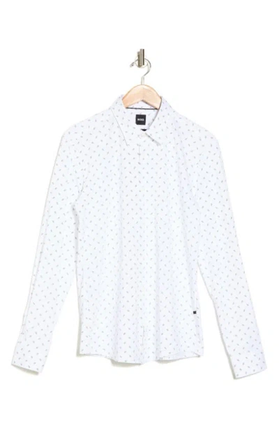 Hugo Boss Roan Kent Button-up Shirt In White