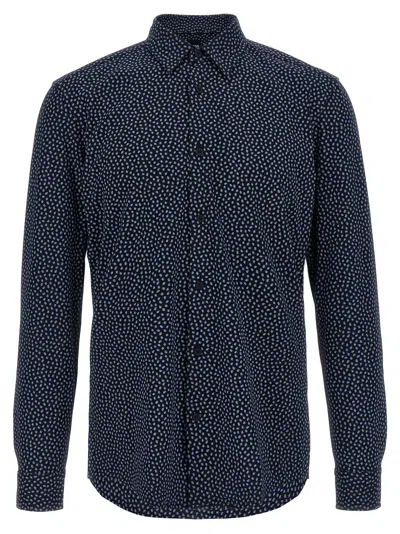 Hugo Boss Roan Shirt And Blouse Blue In Black