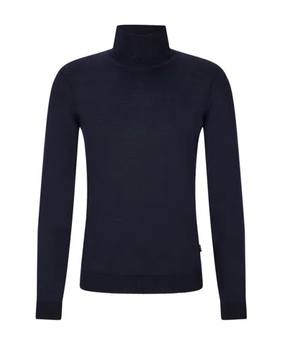 Hugo Boss Roll Neck Knitted Sweater In Black