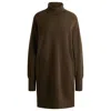 HUGO BOSS ROLLNECK SWEATER DRESS IN WOOL AND CASHMERE