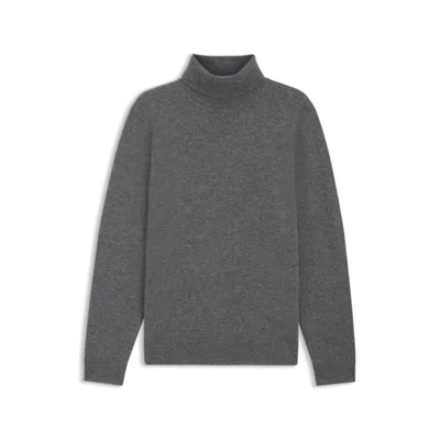 Hugo Boss Rollneck Sweater In Cashmere In Gray