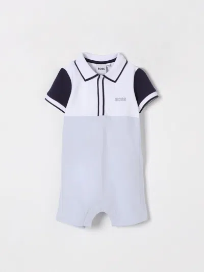 Hugo Boss Romper Boss Kids Color Gnawed Blue