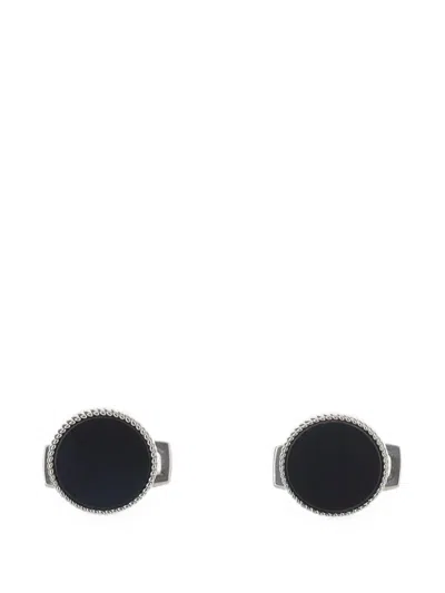 Hugo Boss Rope-trim Round Cufflinks In Multi