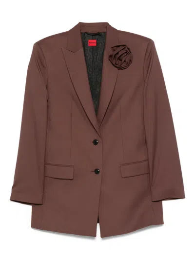 Hugo Boss Rose-embellished Blazer