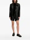 Hugo Boss Rose-embellished Blazer In Black