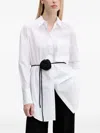 Hugo Boss Rose-embellished Shirt In White