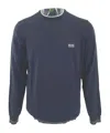 HUGO BOSS ROUND-COLLAR AND LONG-SLEEVED SWEATER