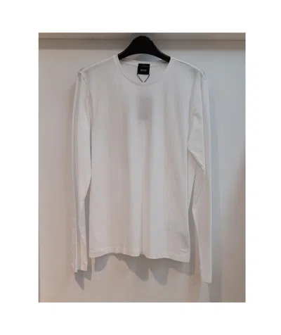 Hugo Boss Round Collar And Long-sleeved T-shirt In Gray
