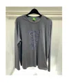 Hugo Boss Round Collar And Long-sleeved T-shirt In Gray