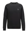 Hugo Boss Round Collar Long Sleeve Sweater In Black