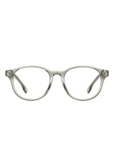 Hugo Boss Round-frame Glasses In Gray