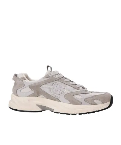 Hugo Boss Round Head Low-cut Sneakers In Gray
