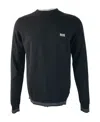 Hugo Boss Round Neck Sweater In Black