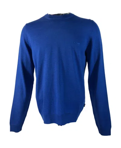 Hugo Boss Round Neck Sweater In Blue