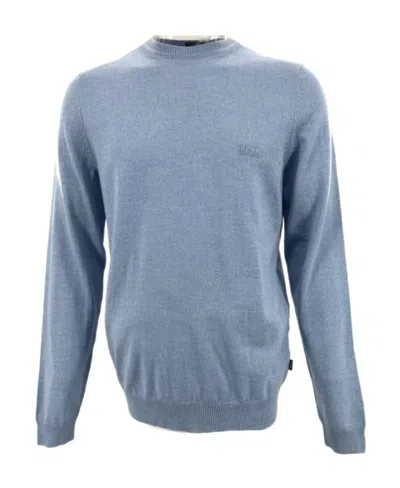 Hugo Boss Round Neck Sweater In Blue