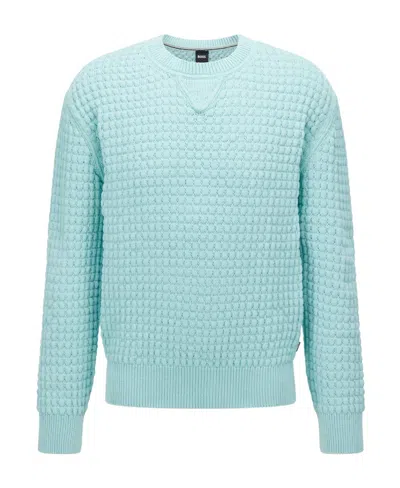 Hugo Boss Round Neck Sweater In Blue