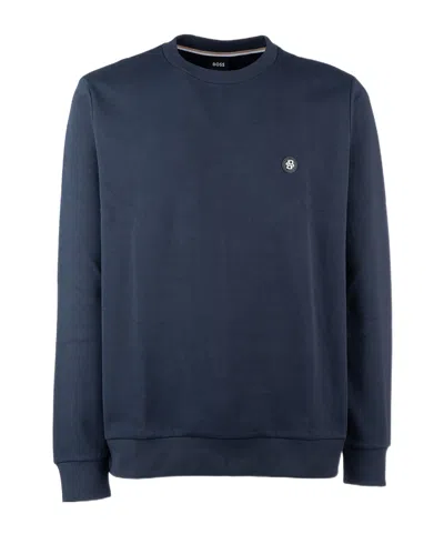 HUGO BOSS BOSS HUGO BOSS LOGO PLAQUE CREWNECK SWEATSHIRT