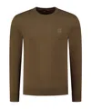 Hugo Boss Round Neck Sweater In Green