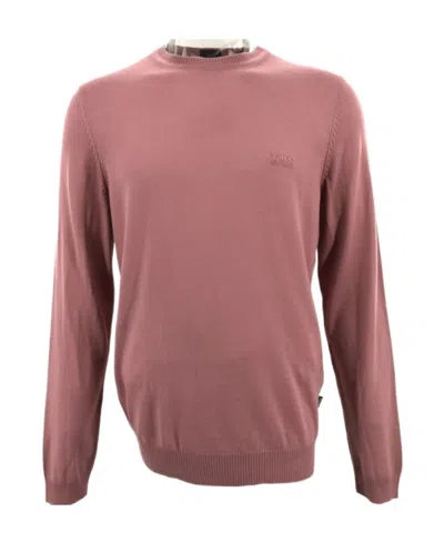 Hugo Boss Round Neck Sweater In Pink