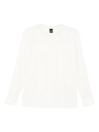 Hugo Boss Round-neck T-shirt In White