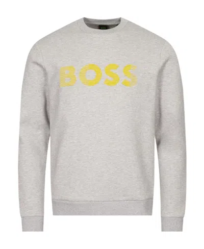 Hugo Boss Round-necked Logo Sweater In White