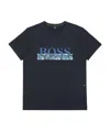Hugo Boss Round-necked Logo T-shirt In Black