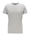 Hugo Boss Logo-print Cotton T-shirt In Gray