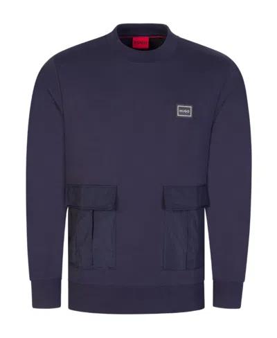 Hugo Boss Round-necked Sweater In Black