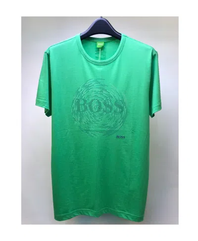 Hugo Boss Round-necked T-shirt In Green